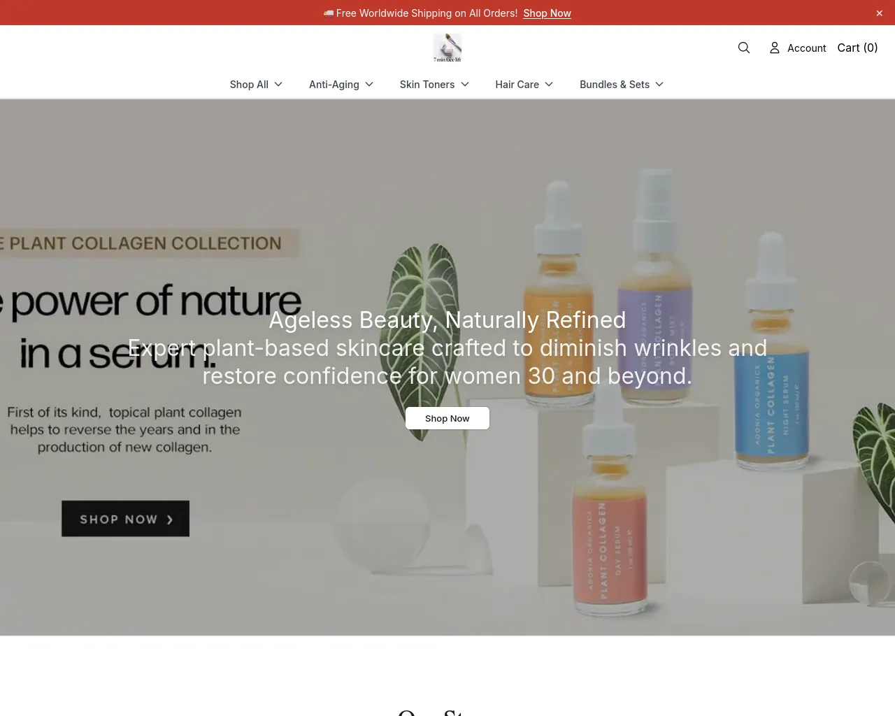 Screenshot of adoniaorganicsbeauty.shop