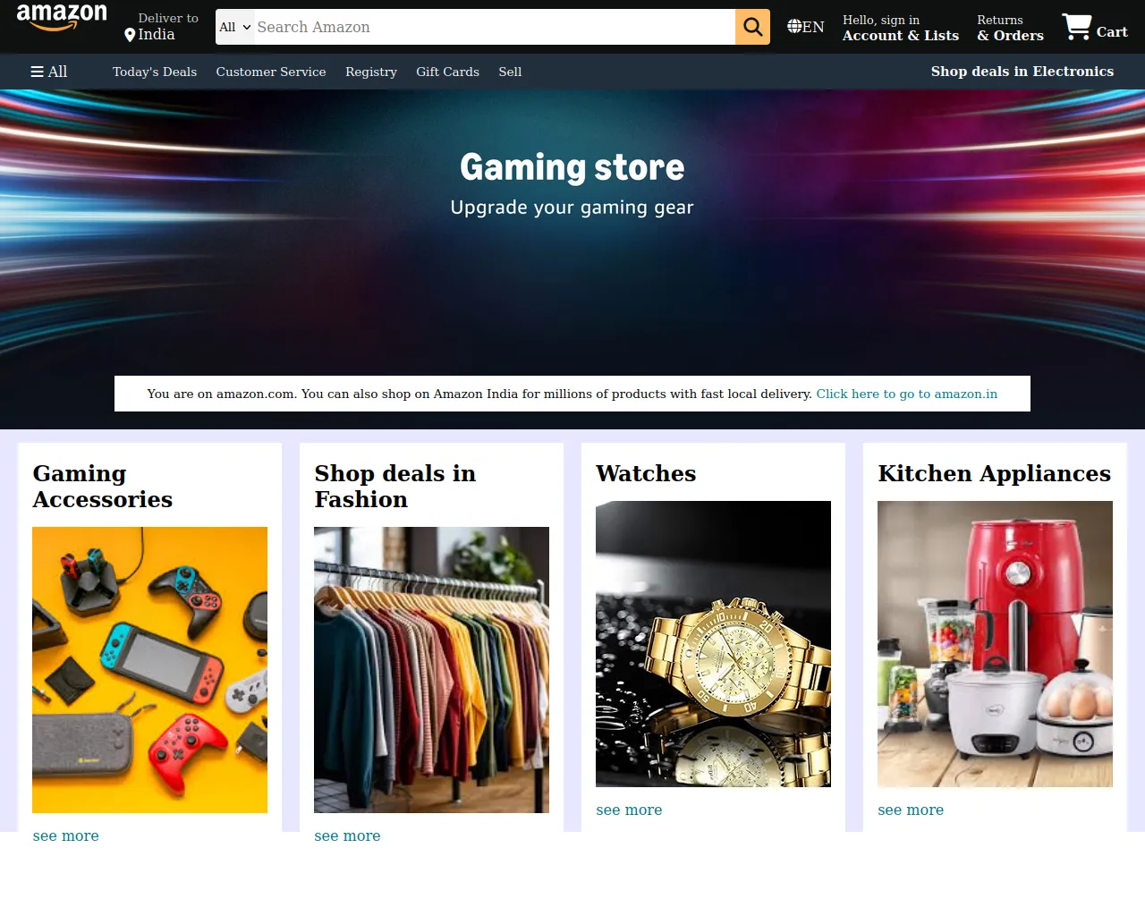 Screenshot of amazon-clone-xi-nine.vercel.app