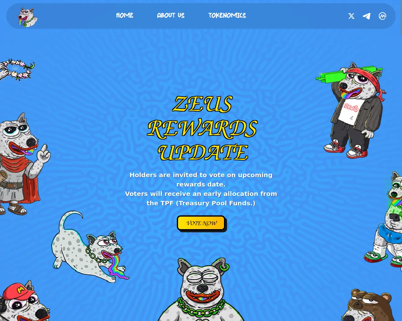 Screenshot of zeuscoin-rewards.co