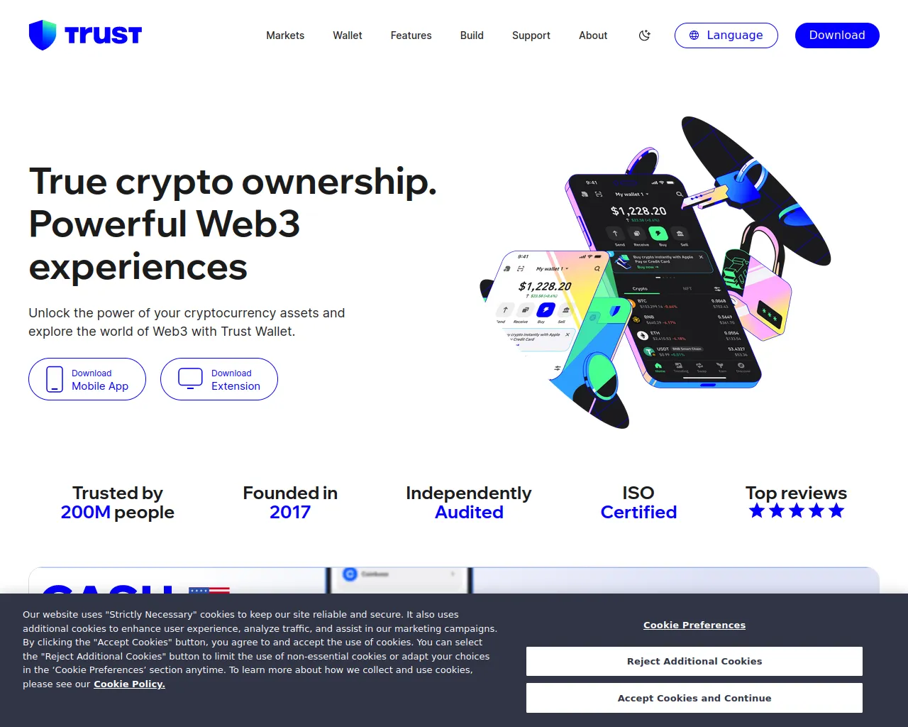 Screenshot of chain-trustwallet.com