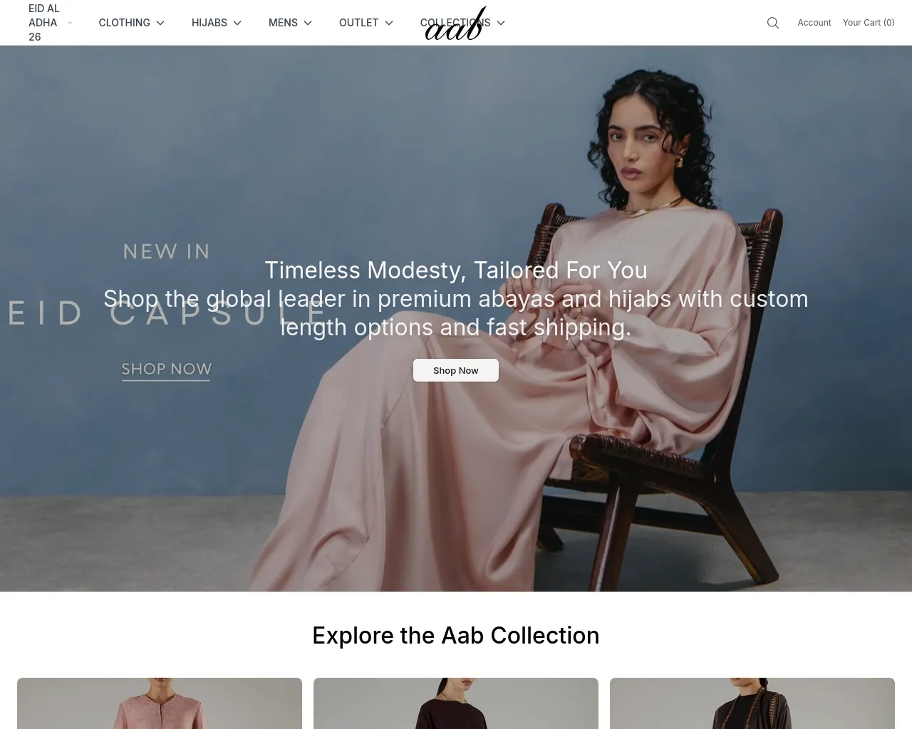 Screenshot of aabfashion.shop