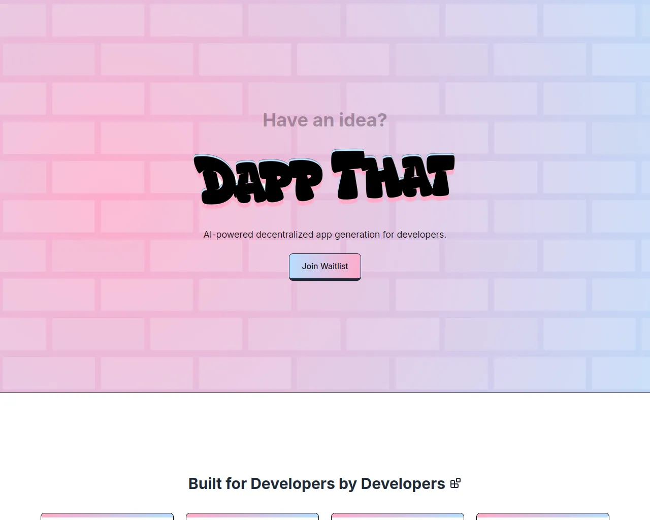 Screenshot of dappthat.com