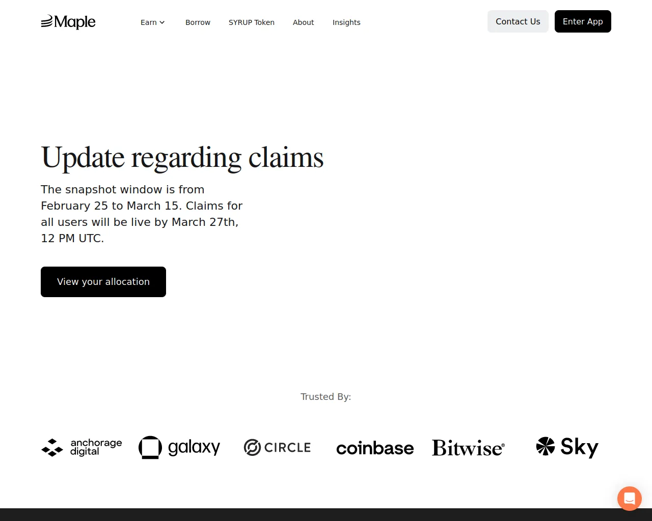 Screenshot of proposal-maple.xyz