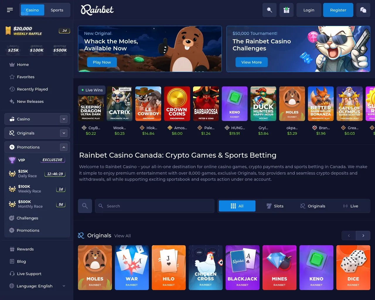 Screenshot of rainbet-winner.com