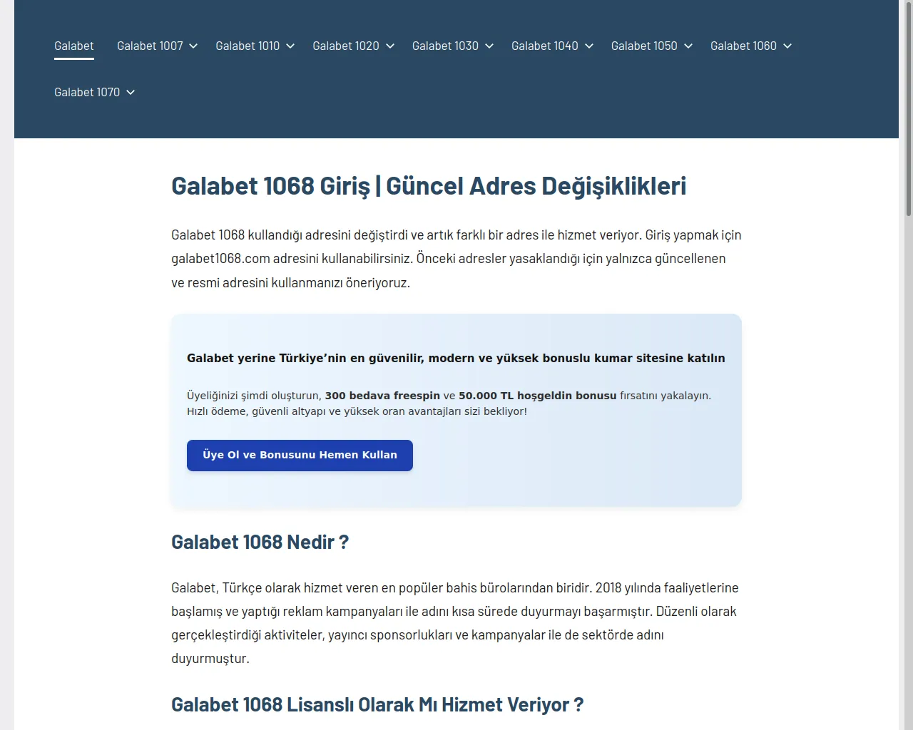 Screenshot of galabetz.com