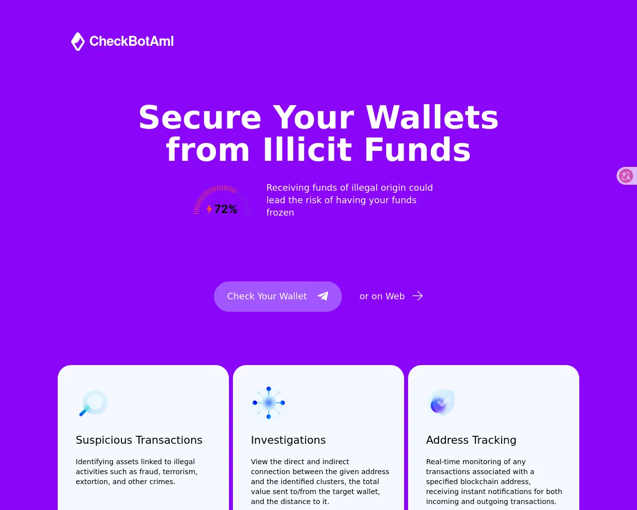 Screenshot of botcheckfree.org