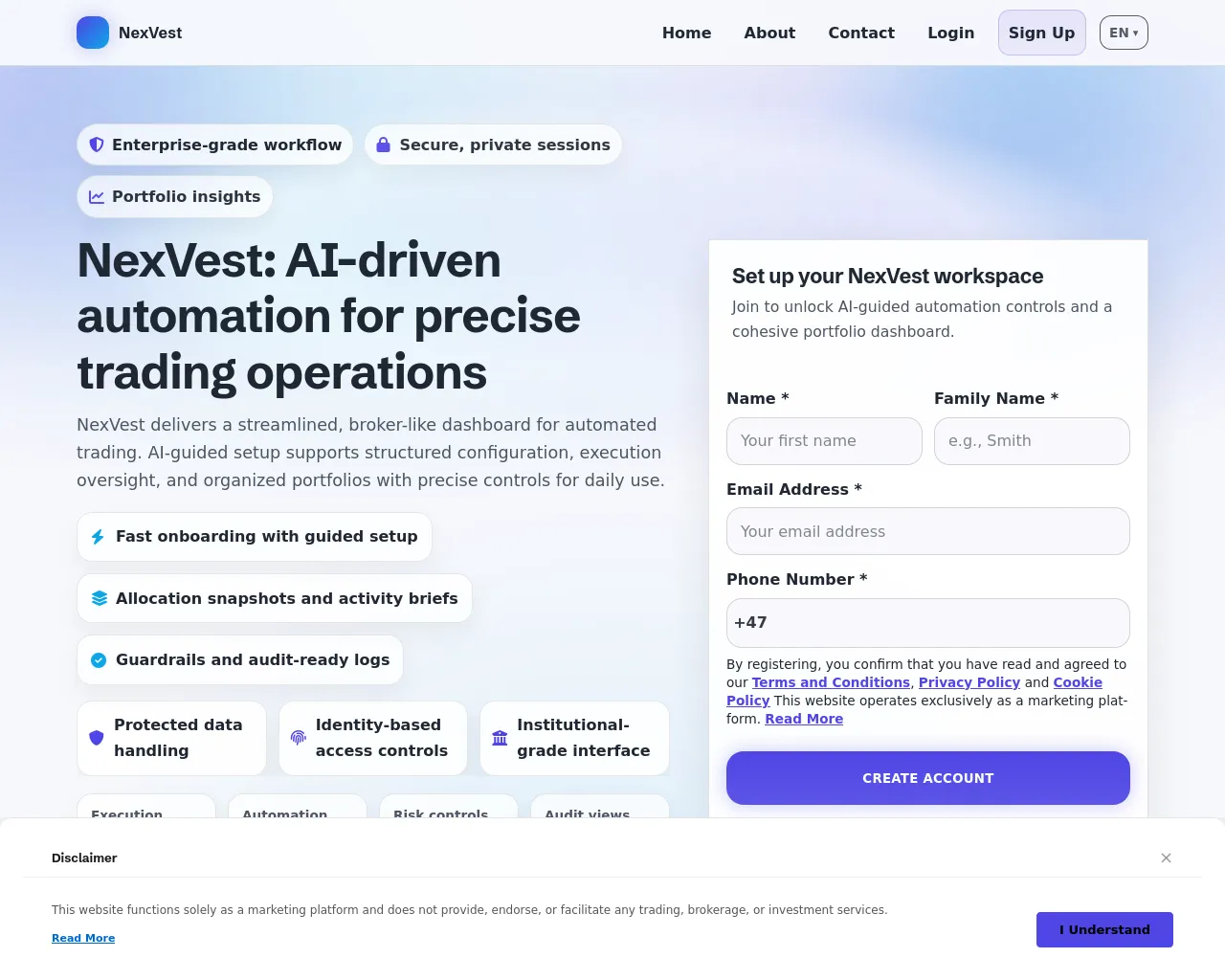 Screenshot of nexvest.digital