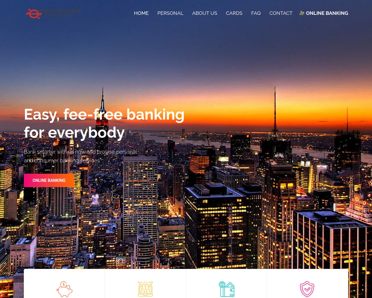 Screenshot of fedcredibank.com