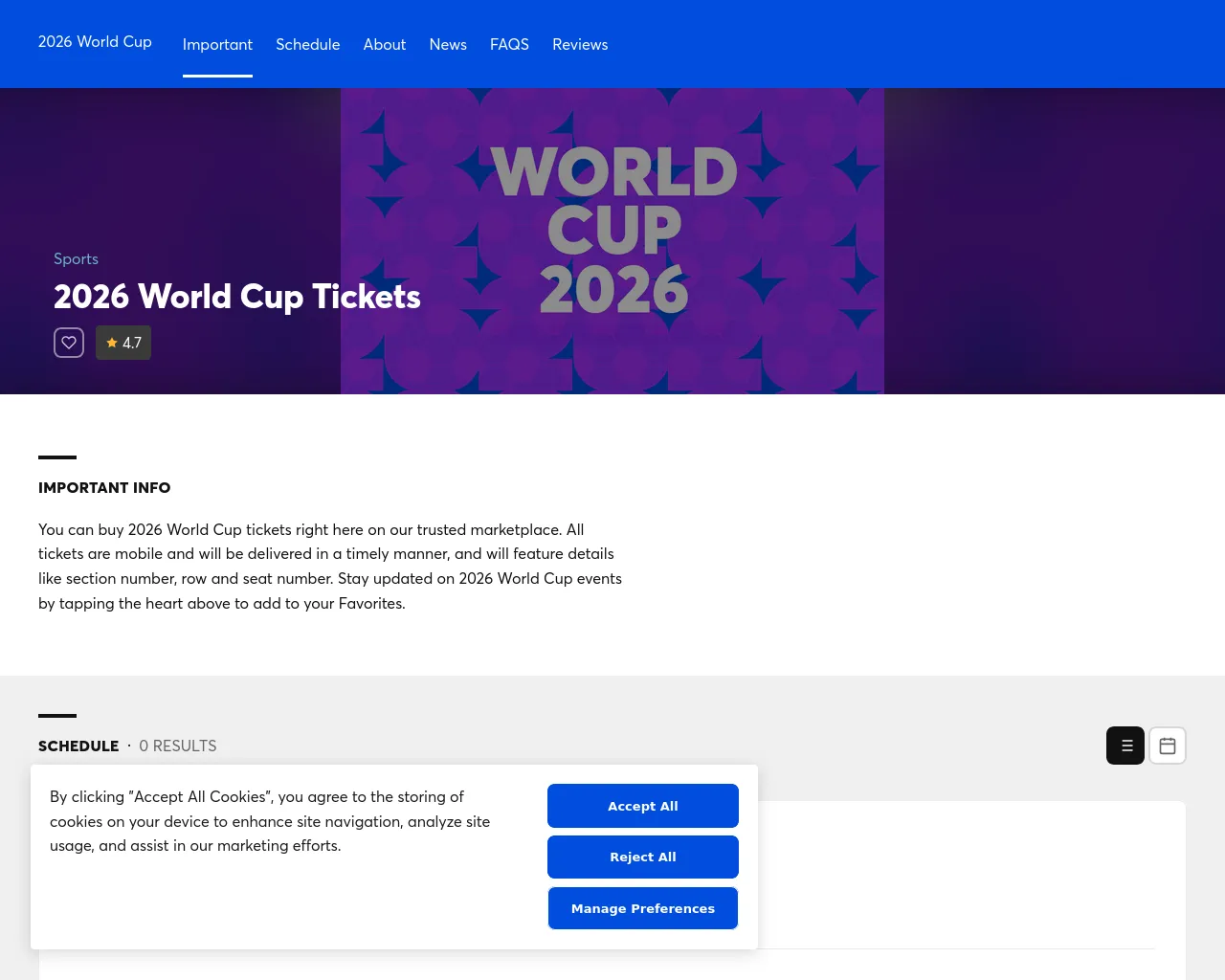 Screenshot of fifaworldcups26.com