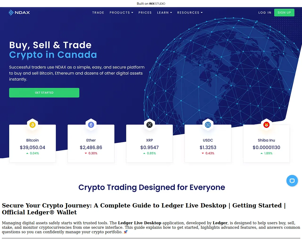 Screenshot of eng-ledgrdesktop.wixstudio.com