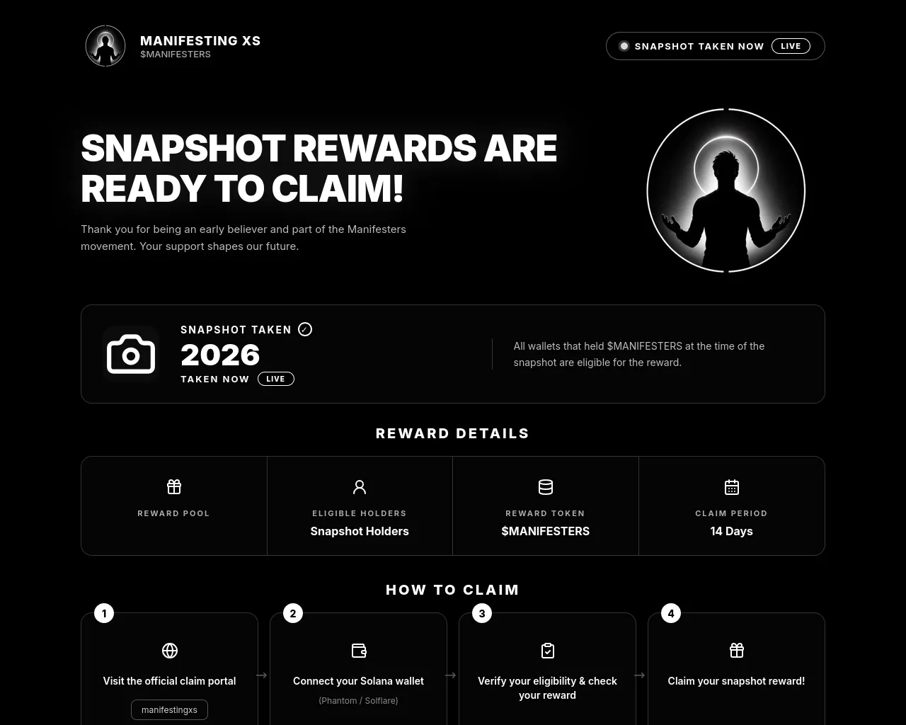 Screenshot of claim-manifestingxs.com