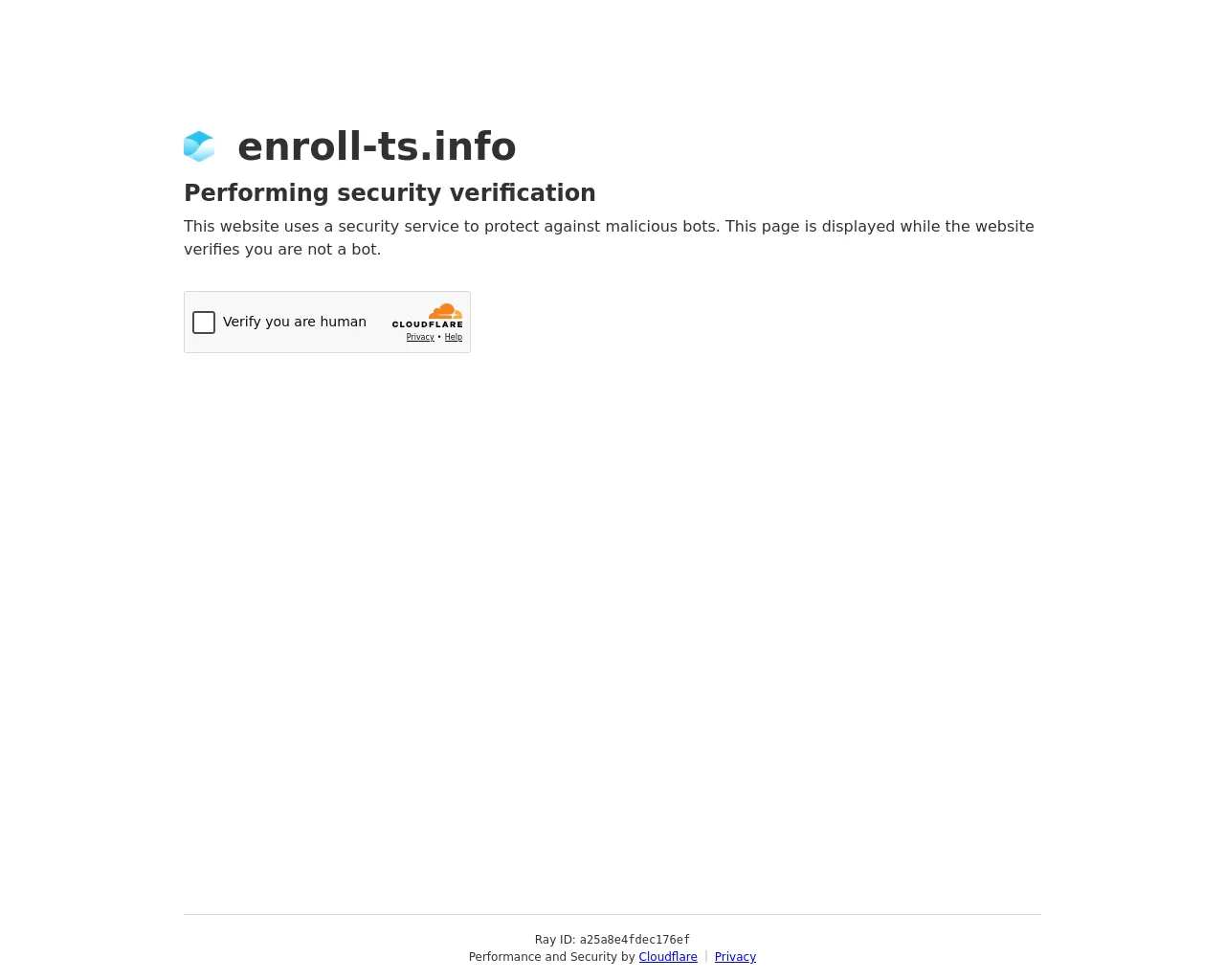 Screenshot of enroll-ts.info