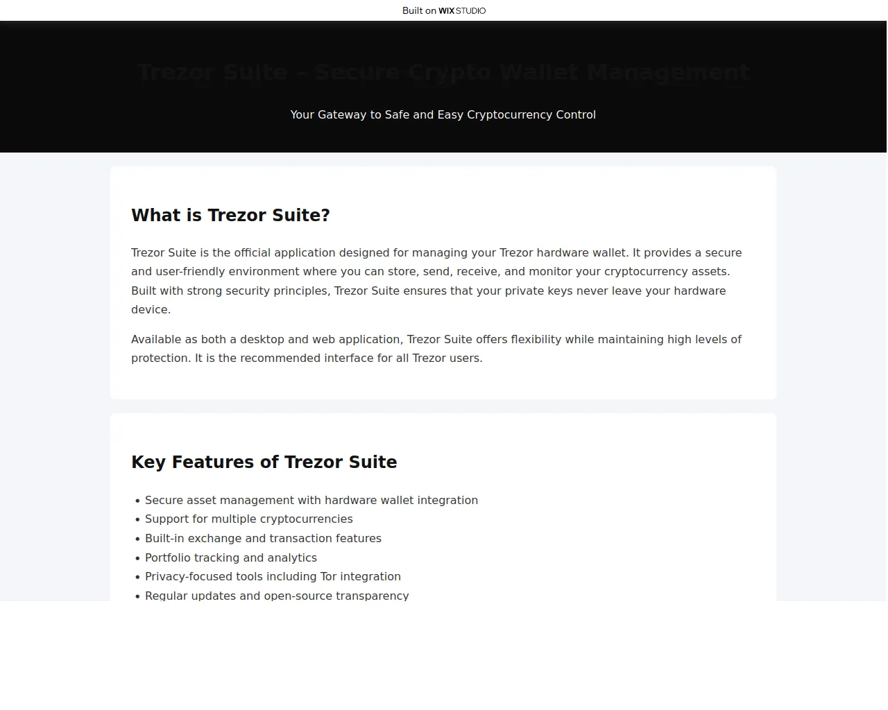 Screenshot of intro-suites.wixstudio.com