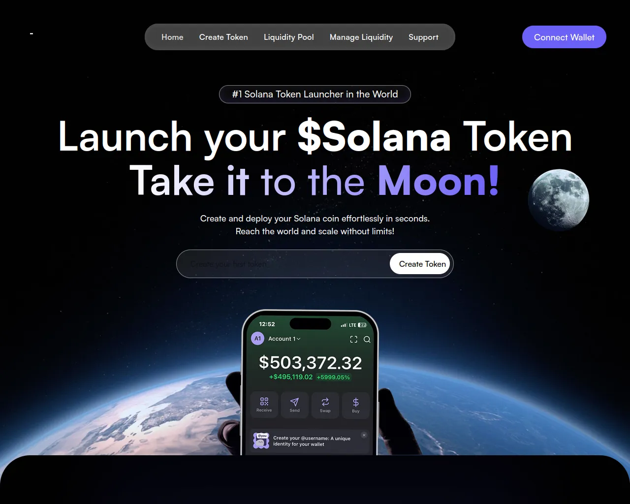 Screenshot of luna-starter.pages.dev