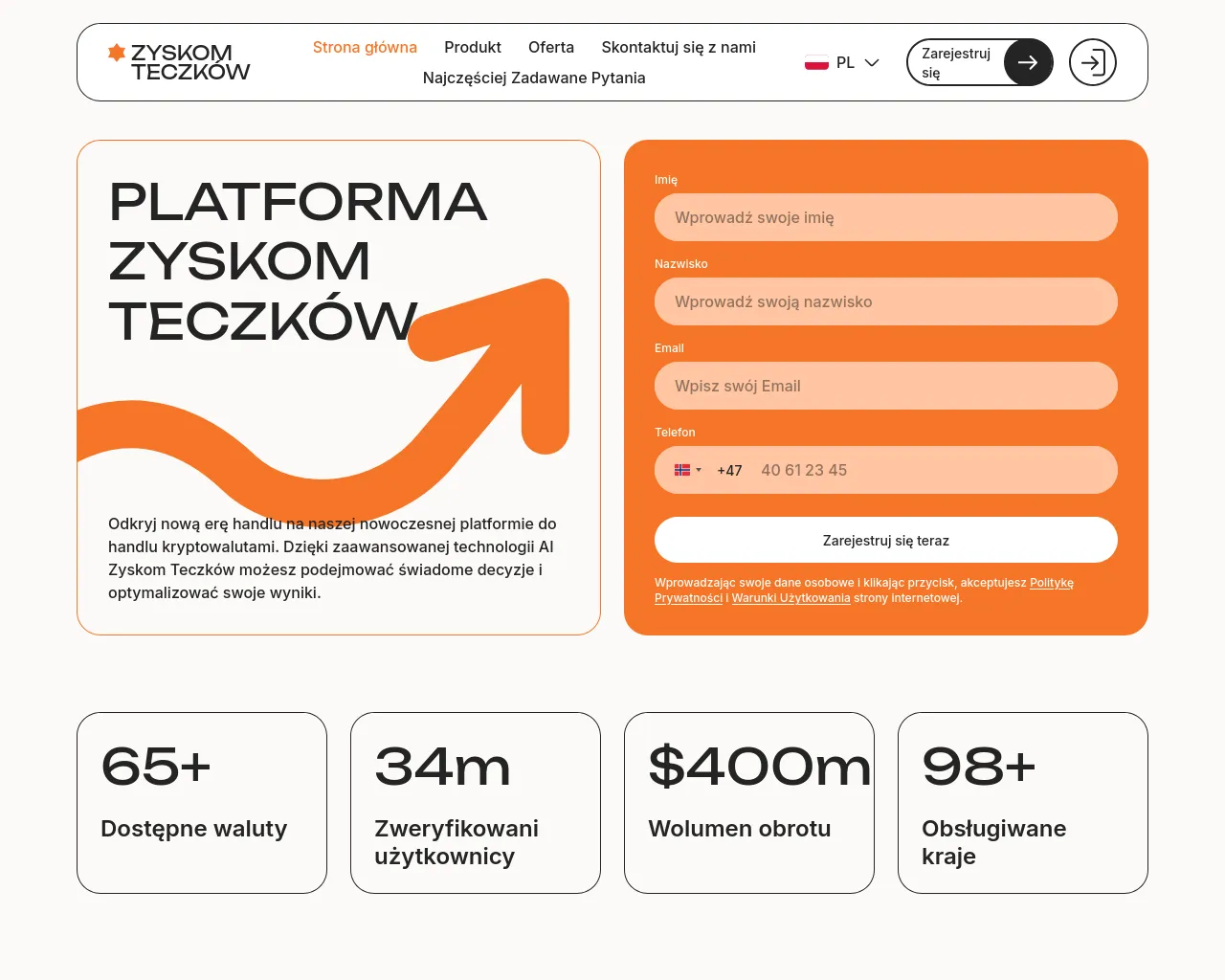 Screenshot of zyskom-teczkow.com