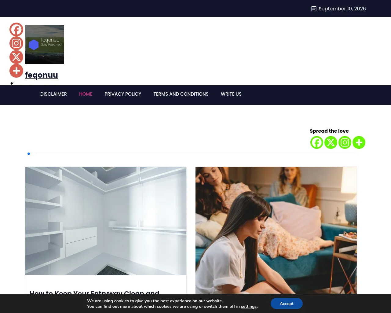 Screenshot of feqonuu.com
