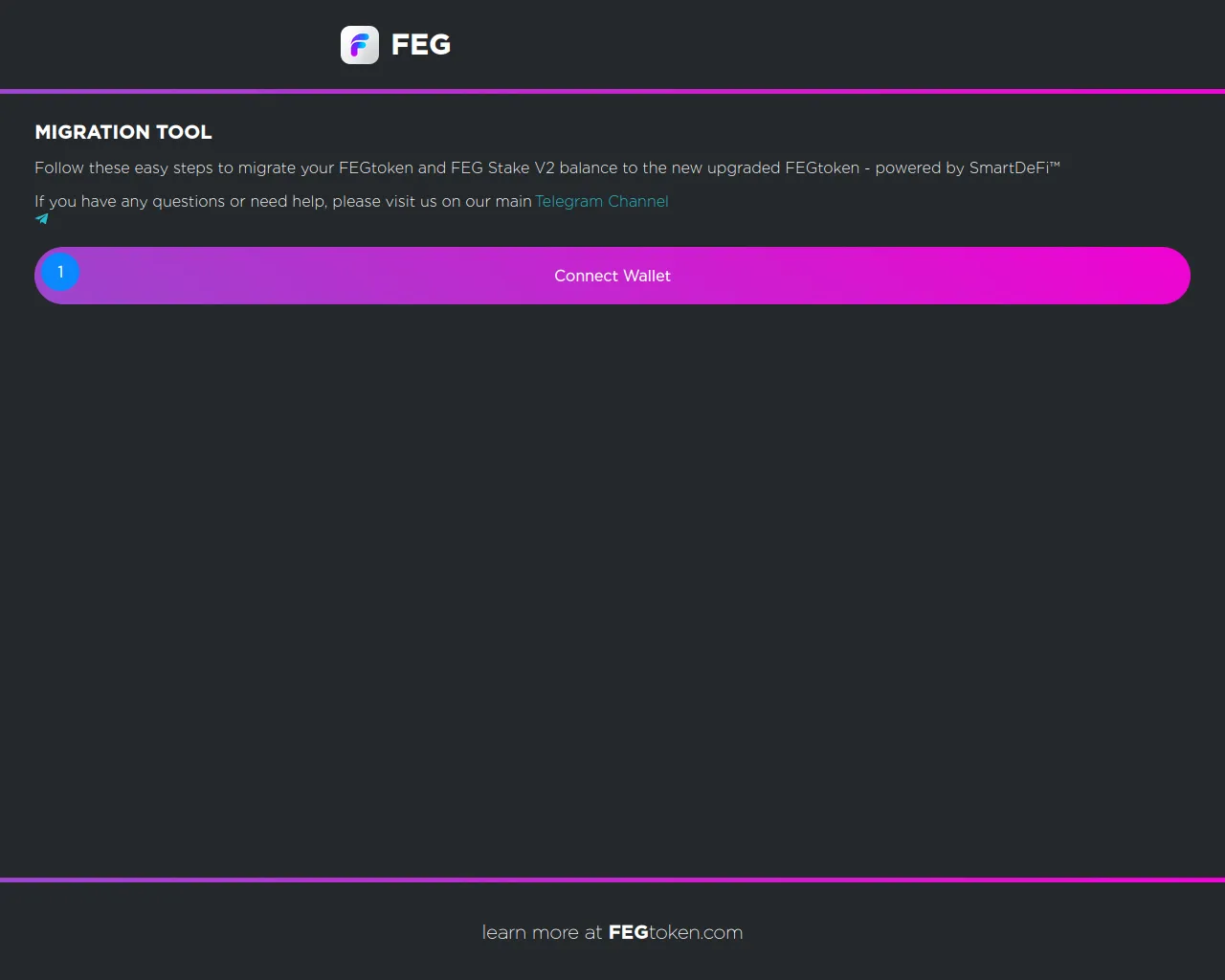 Screenshot of migratefegtokens.pages.dev