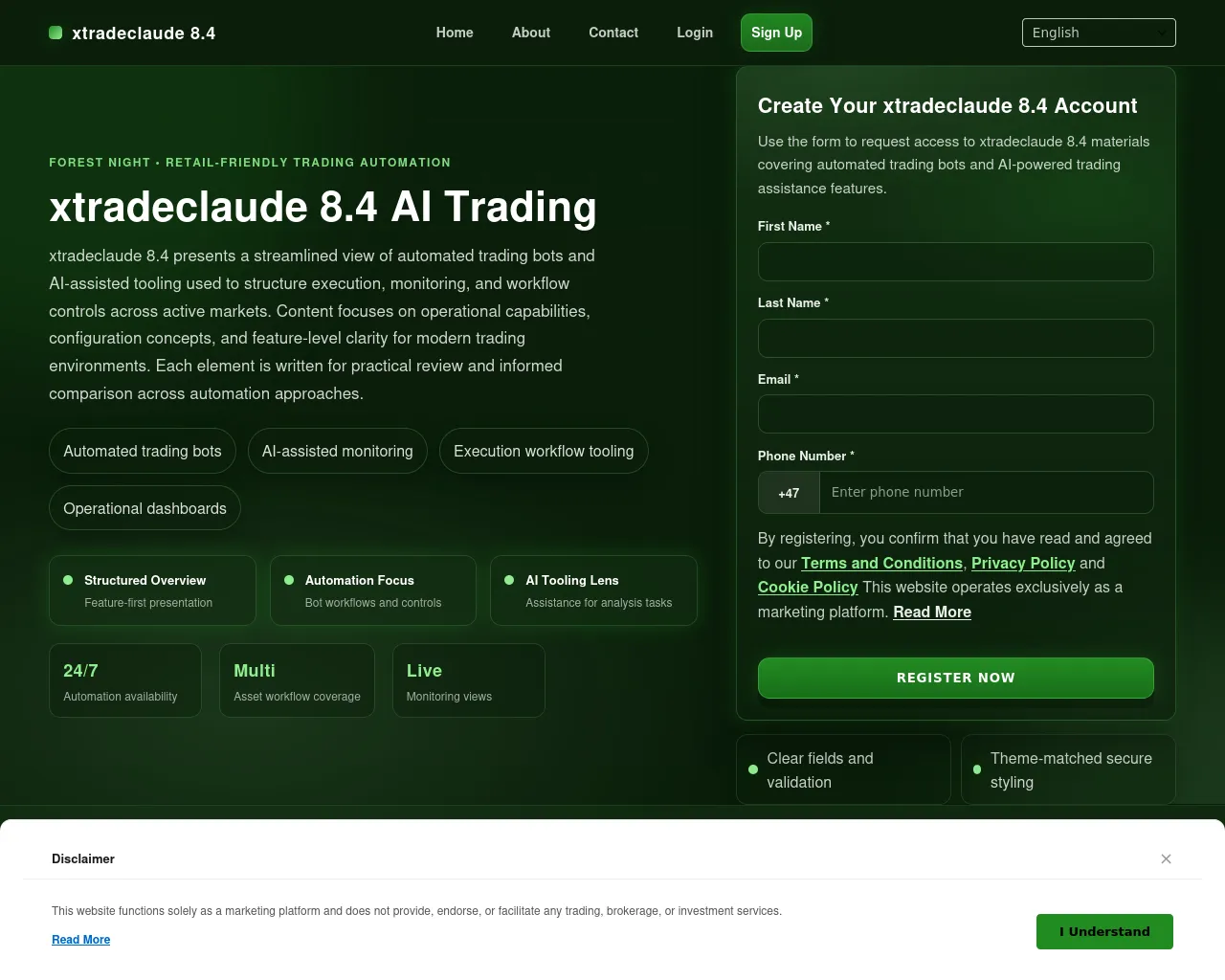 Screenshot of xtradeclaude8.digital