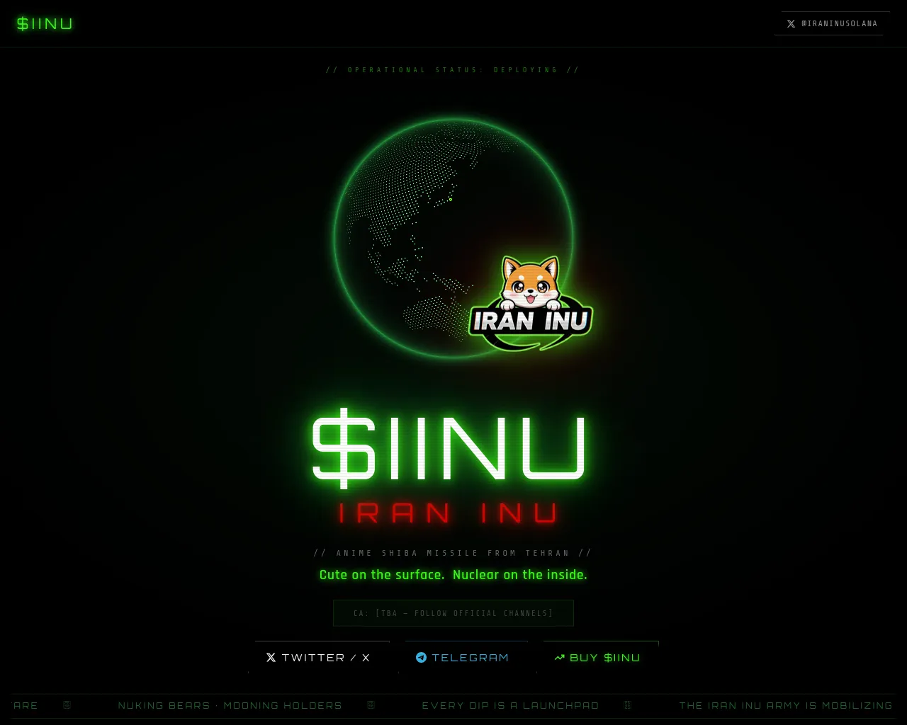 Screenshot of iraninusolana.fun
