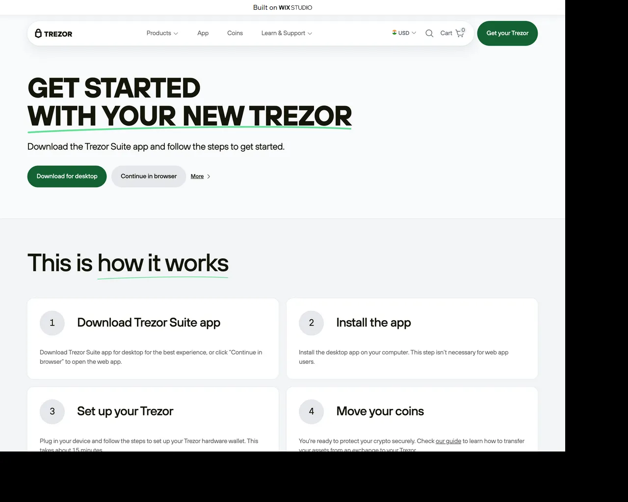 Screenshot of choose-bridge.wixstudio.com
