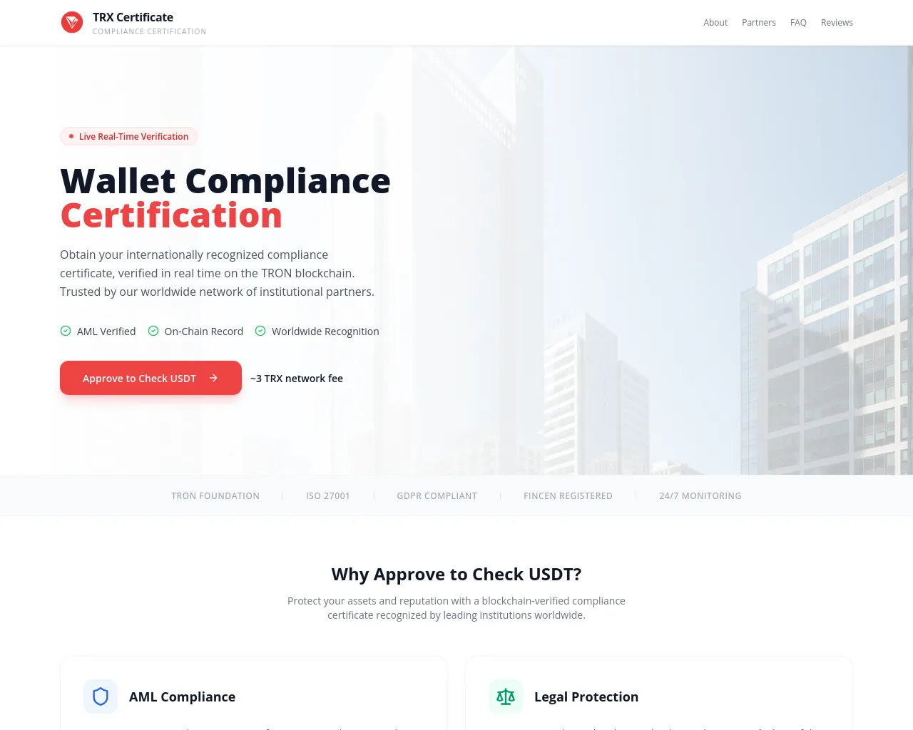 Screenshot of tronescan.com