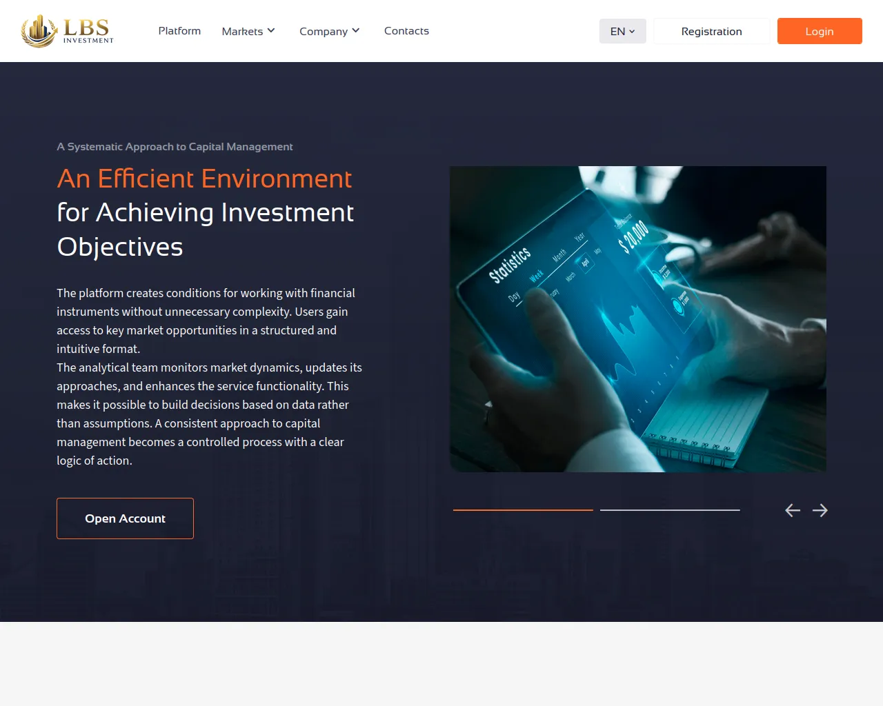 Screenshot of lbsinvestment.com