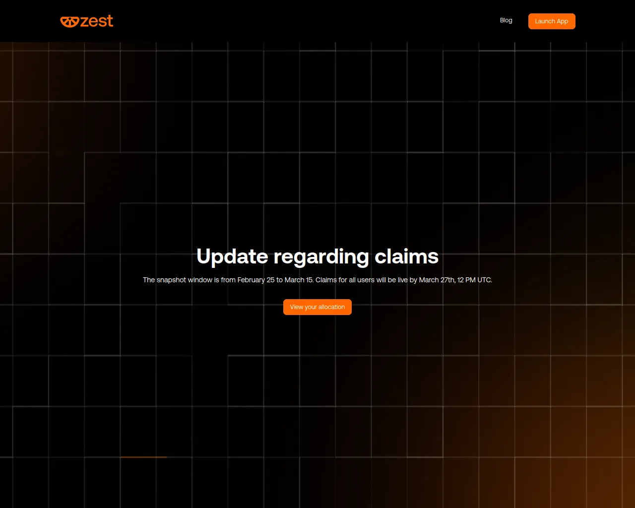 Screenshot of portal-zestprotocol.xyz