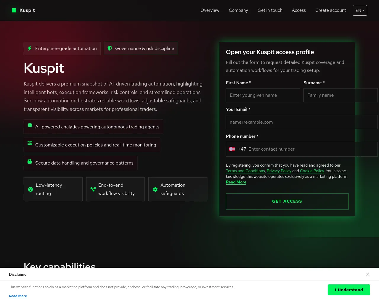 Screenshot of kuspit-ai-system.com