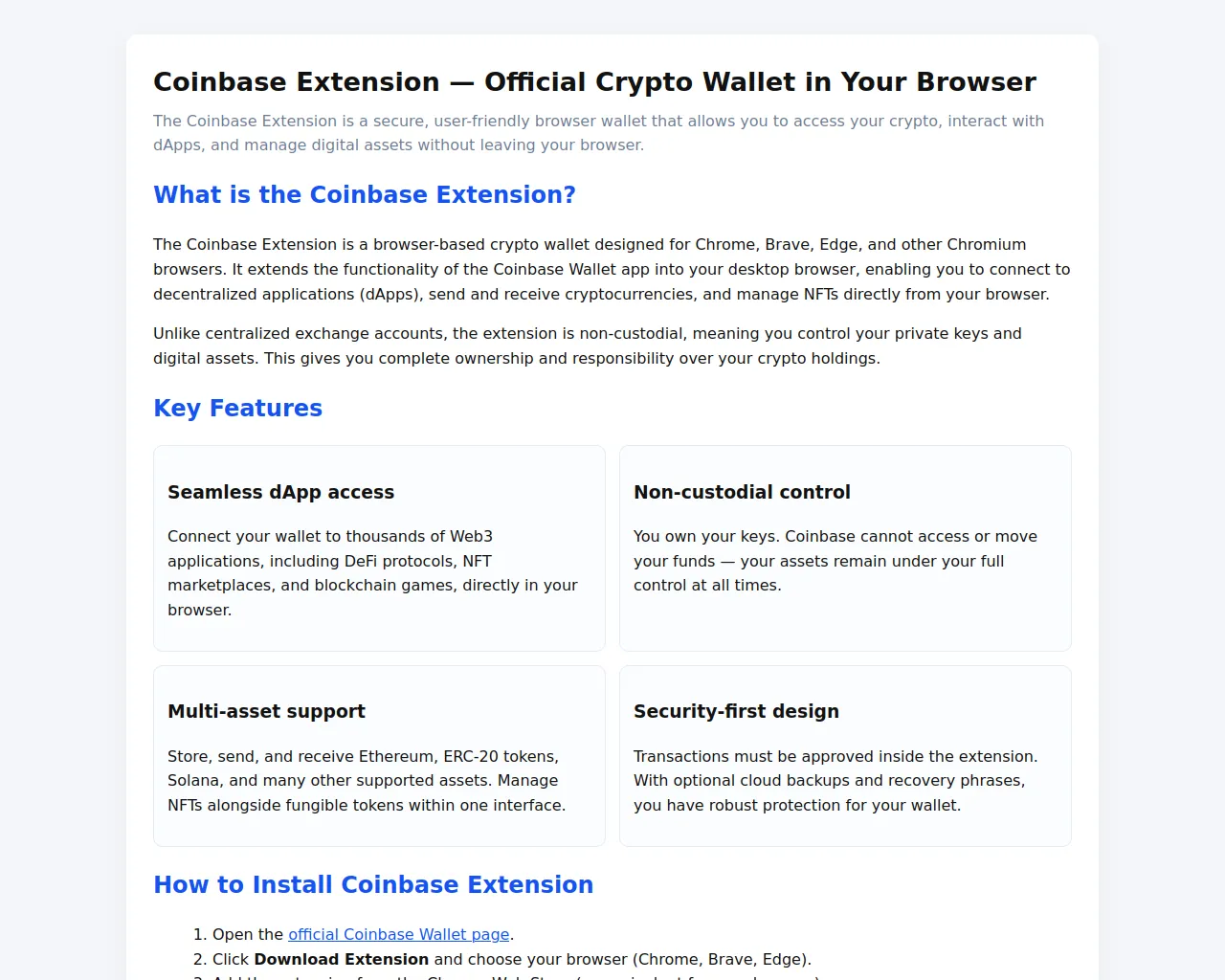 Screenshot of coinbasextension.vercel.app