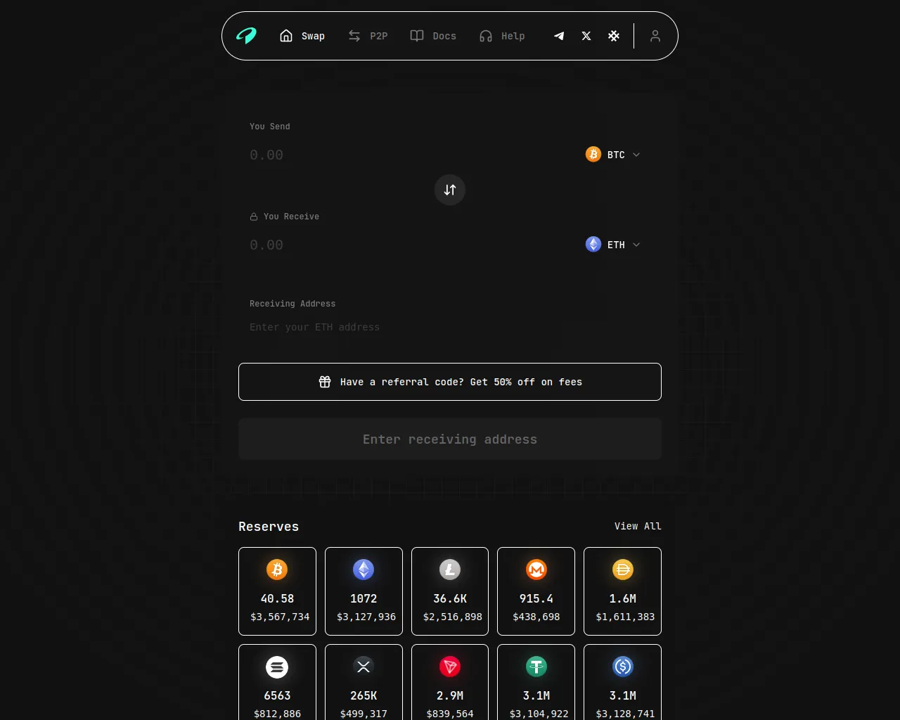 Screenshot of malgoswap.io