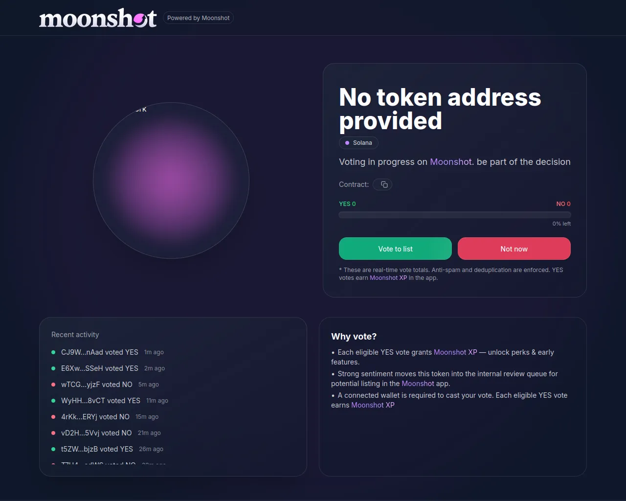 Screenshot of moonshot-voting.io