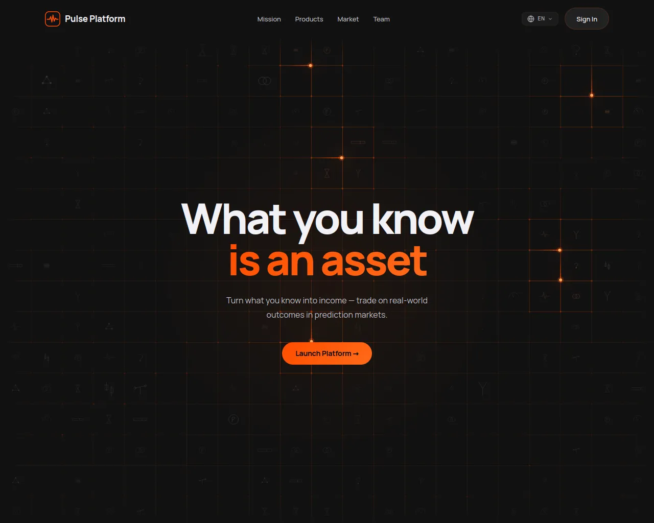 Screenshot of pulse-platform.io