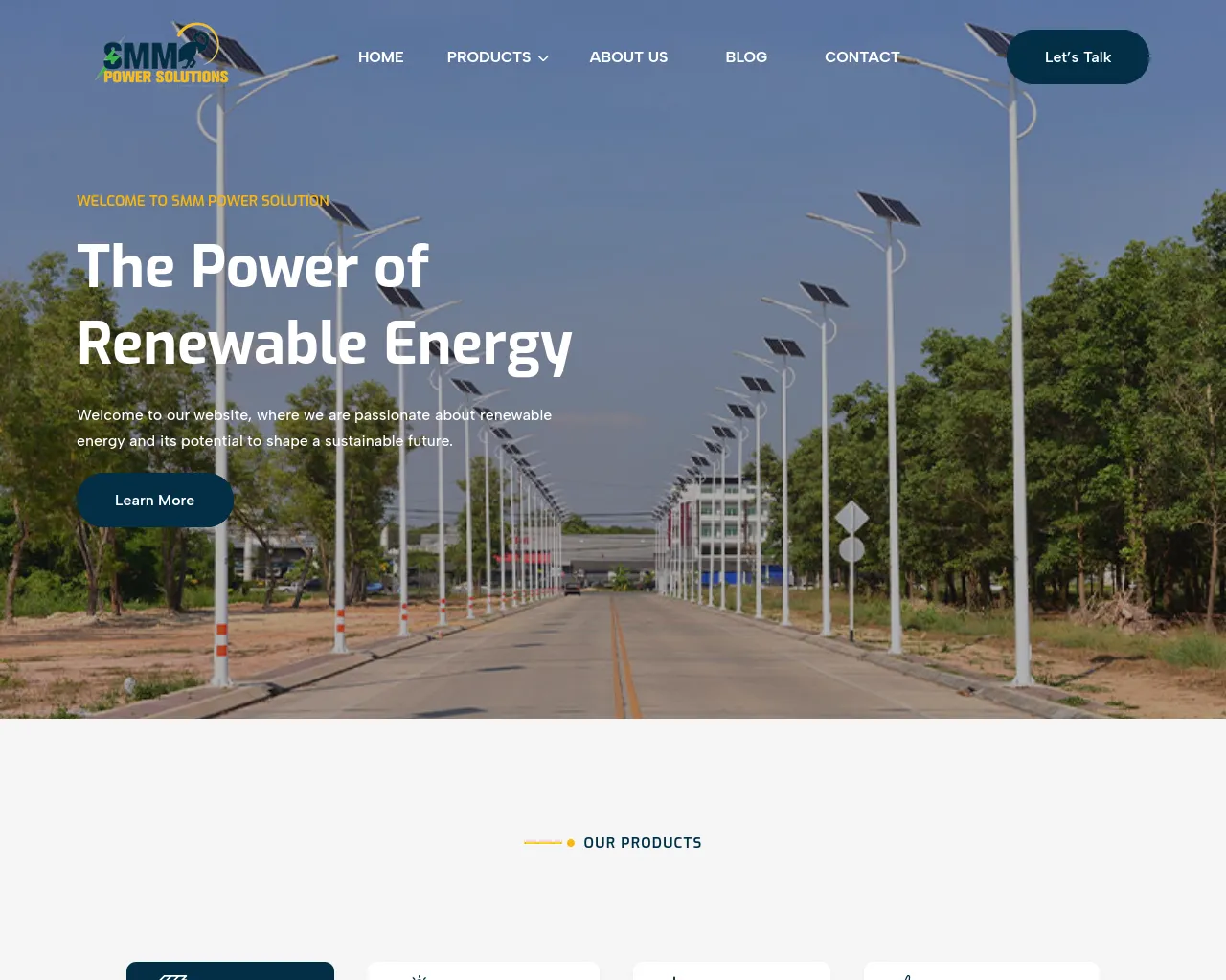 Screenshot of smmpowersolutions.com