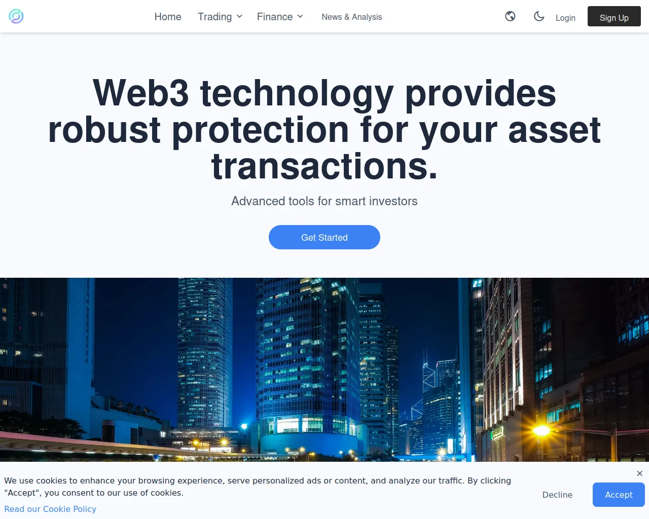 Screenshot of finanisweb3.org