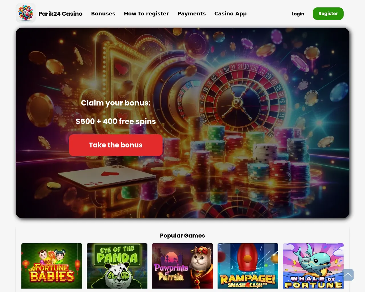 Screenshot of parik24.ca