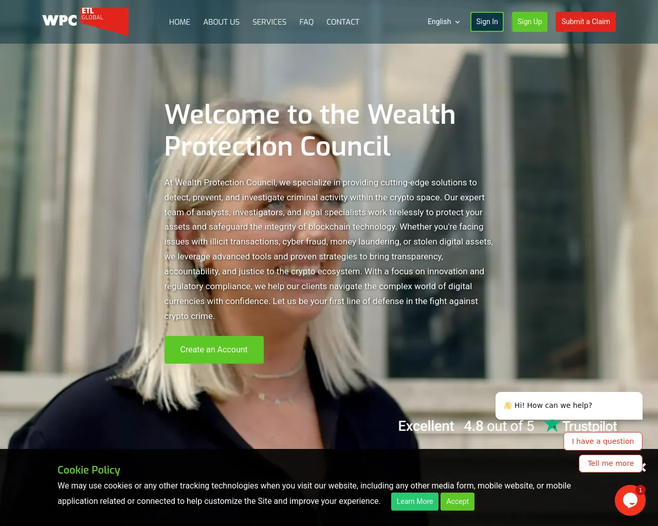 Screenshot of wealthprotectioncouncil.com