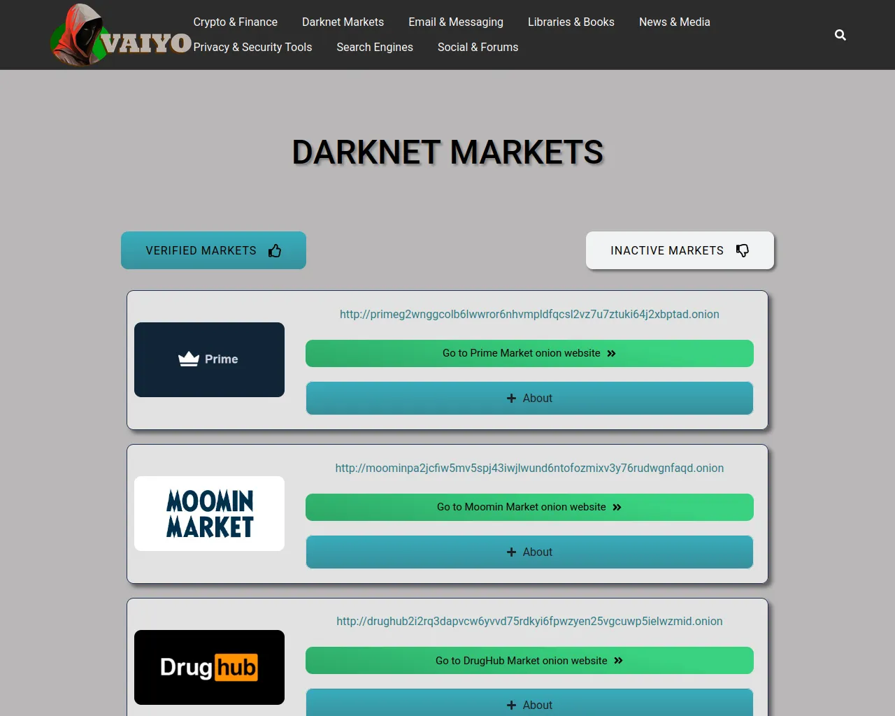 Screenshot of vaiyo.io