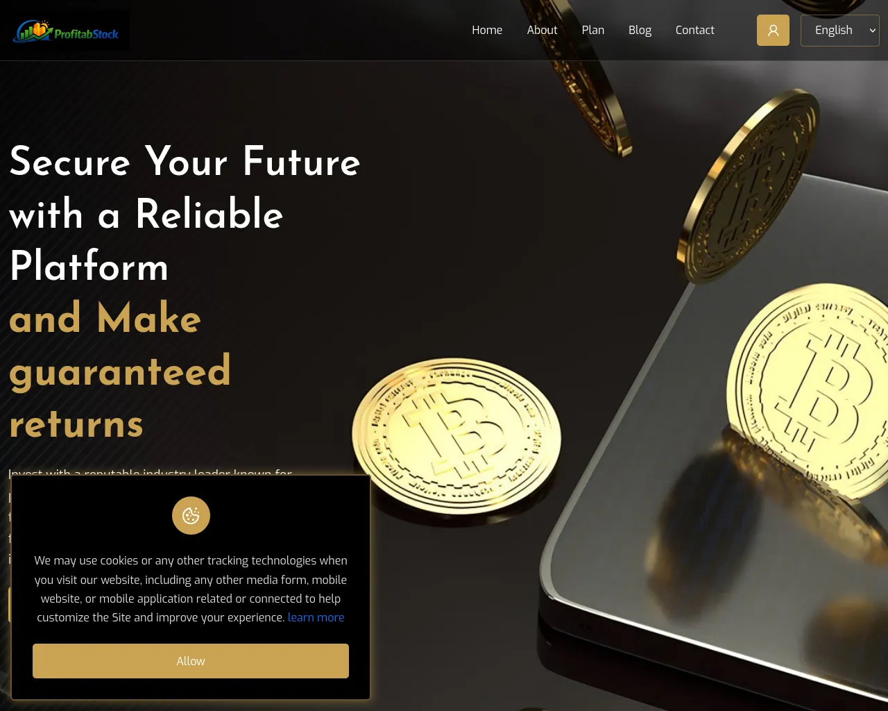 Screenshot of profittabstock.com
