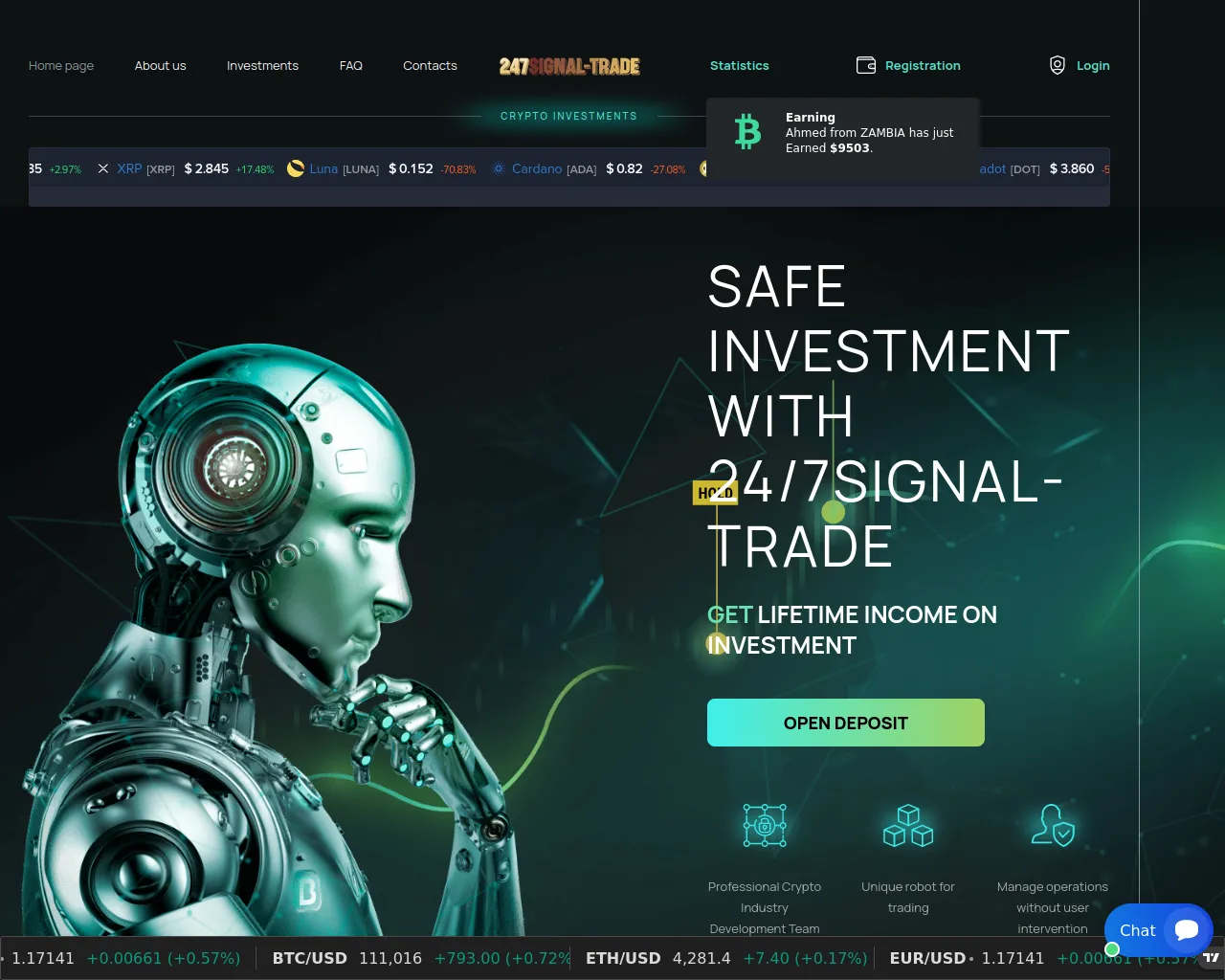 Screenshot of 247signal.com