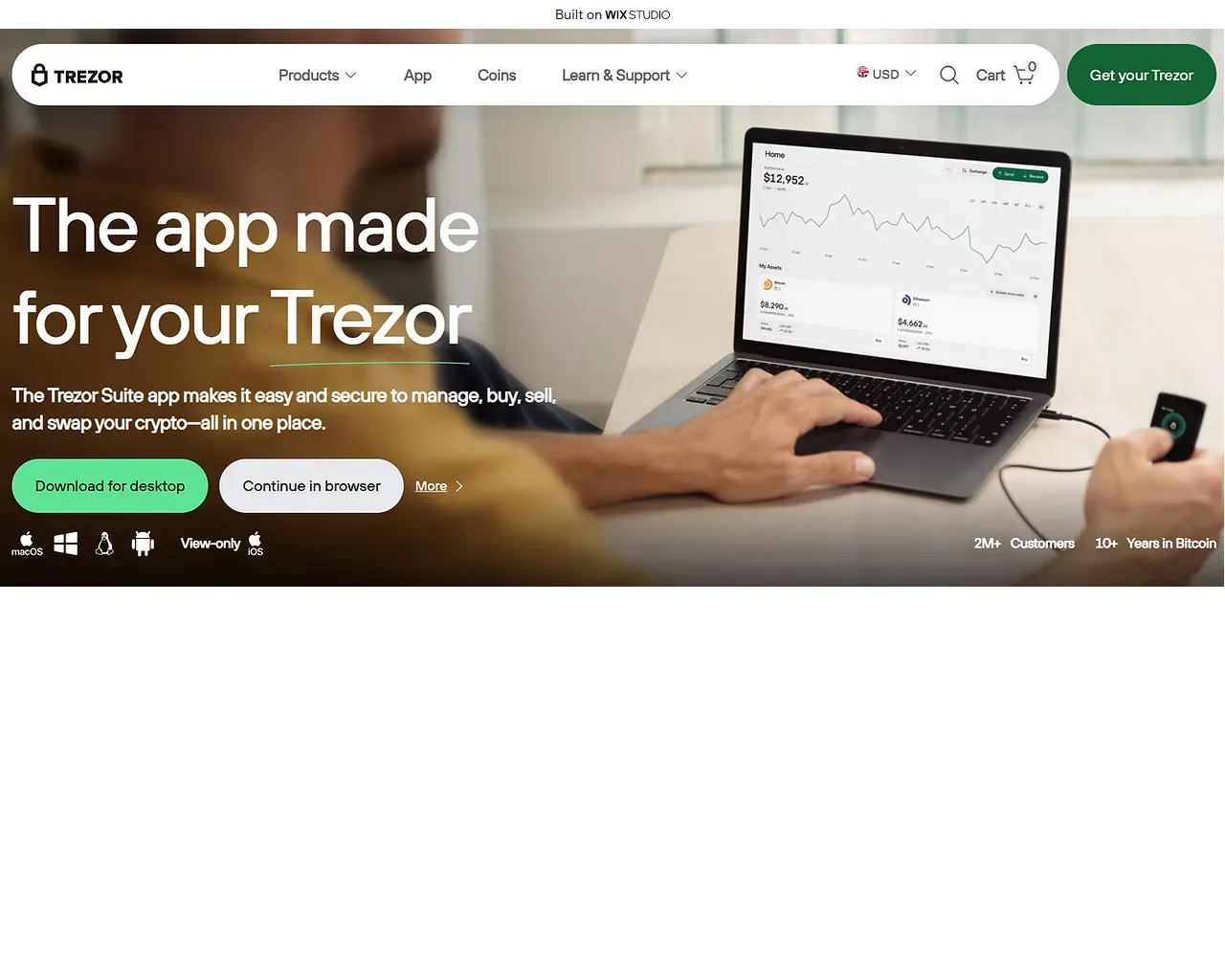 Screenshot of suitsapp-trxzor.wixstudio.com