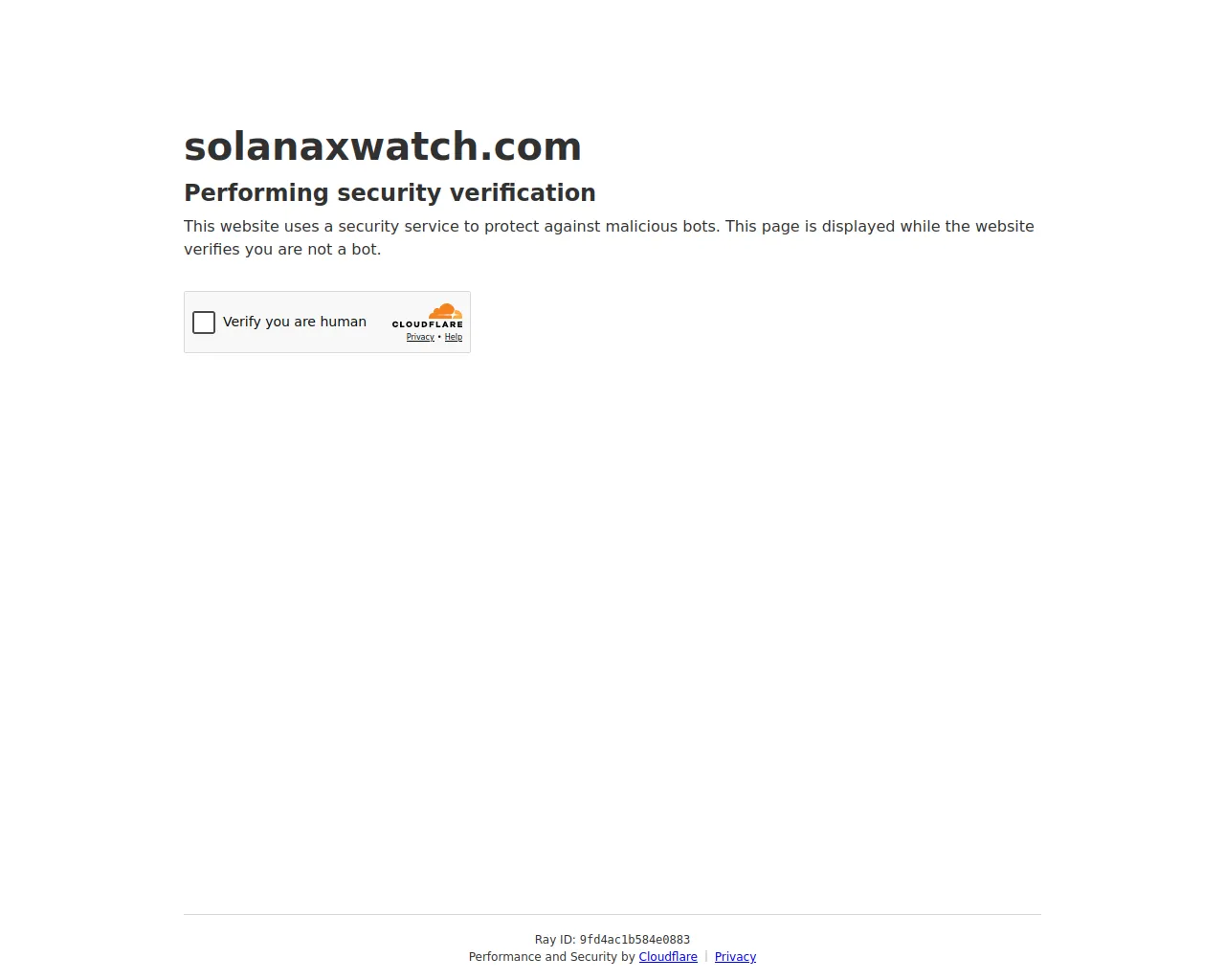 Screenshot of solanaxwatch.com