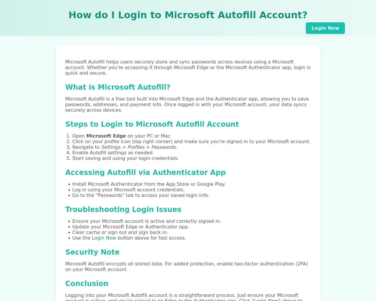 Screenshot of microsoft-autofill-login-not-working.pages.dev