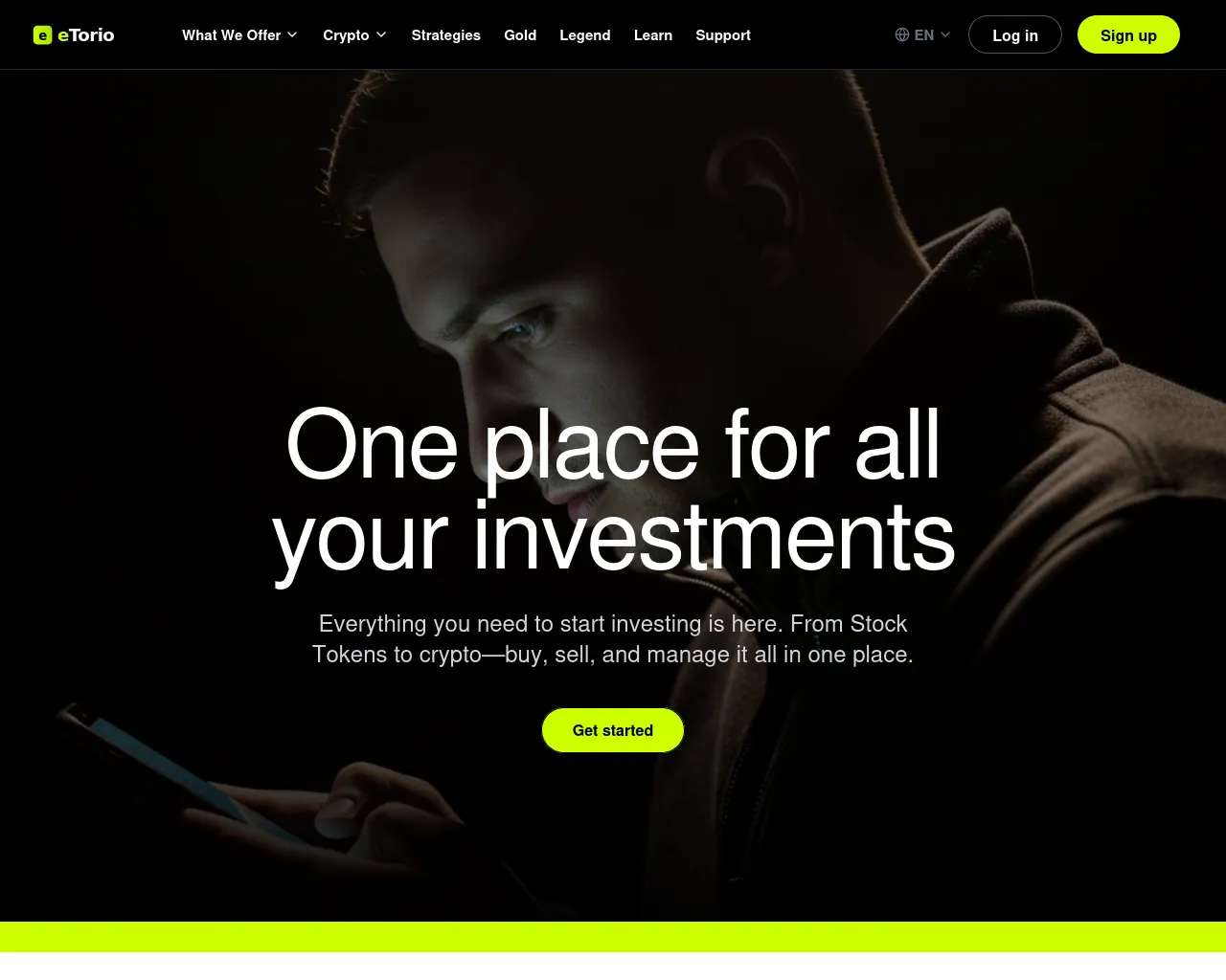 Screenshot of tradeetoro.com