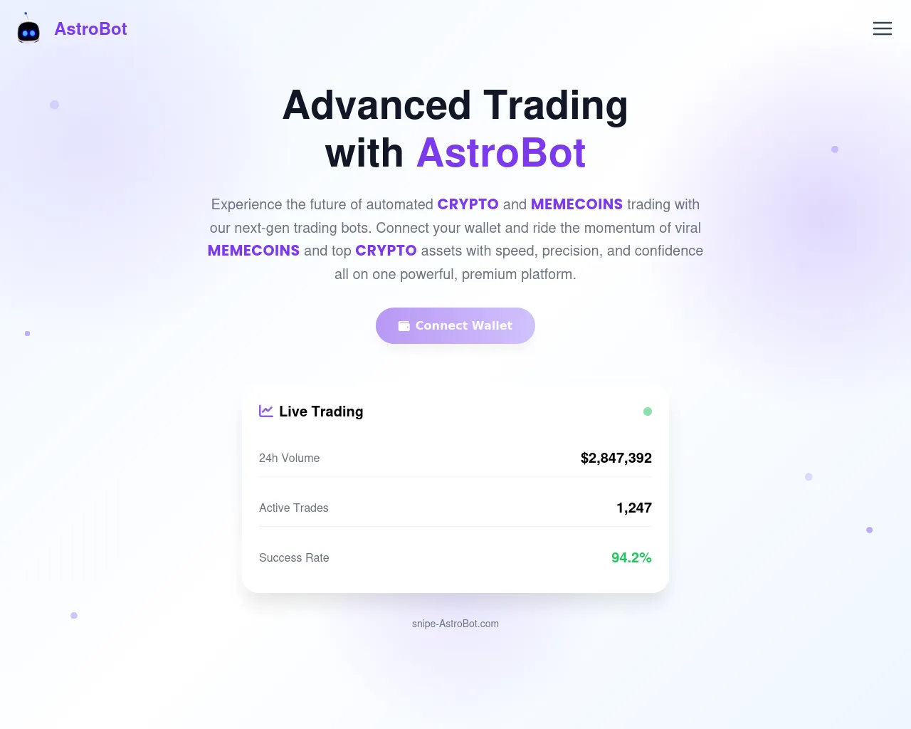 Screenshot of snipe-astrobot.com
