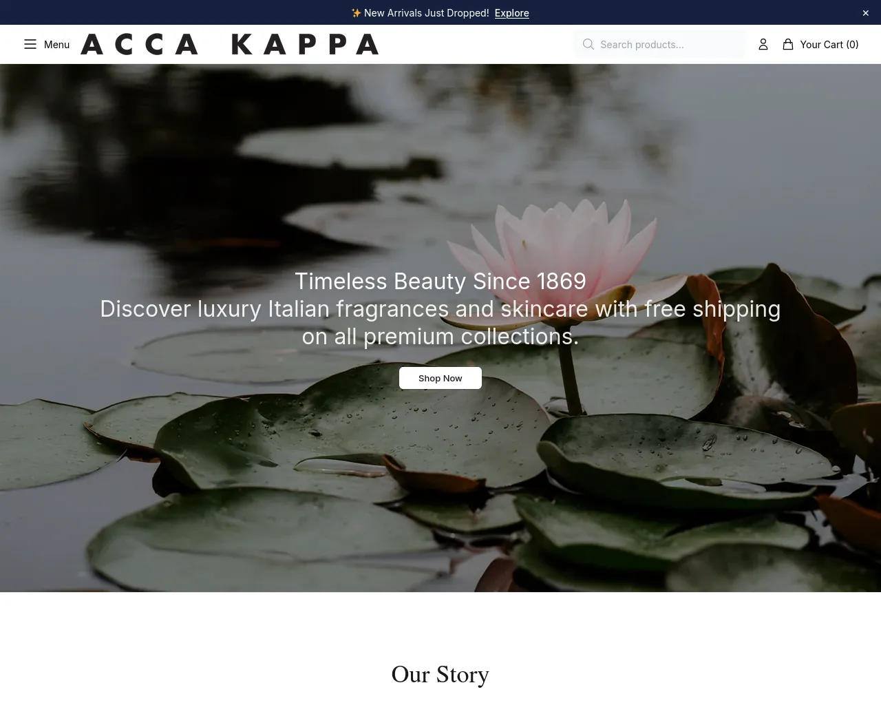 Screenshot of accaluxe.shop