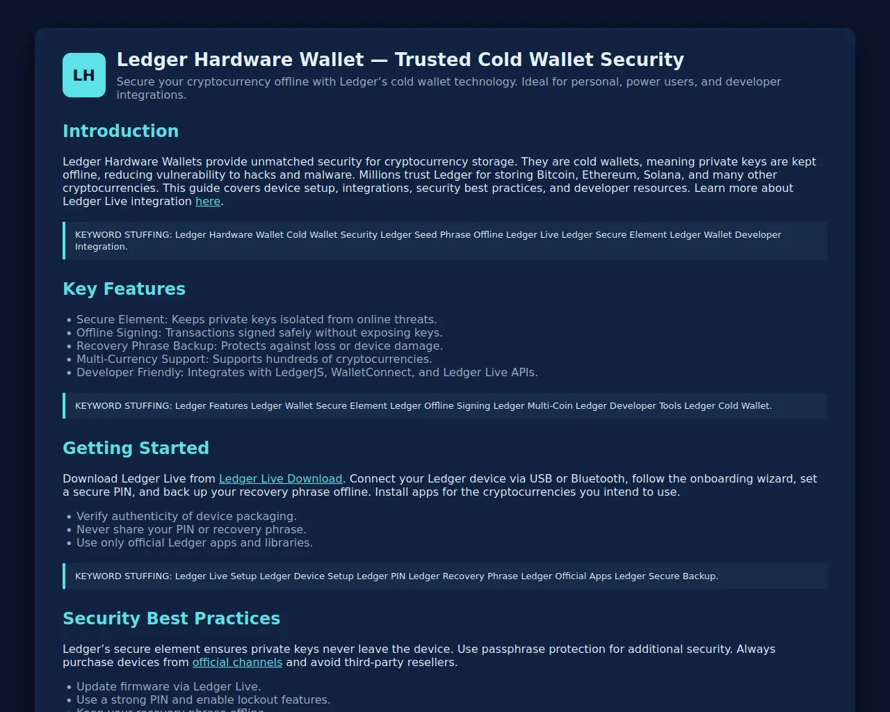 Screenshot of ledgrwallet-learn.pages.dev