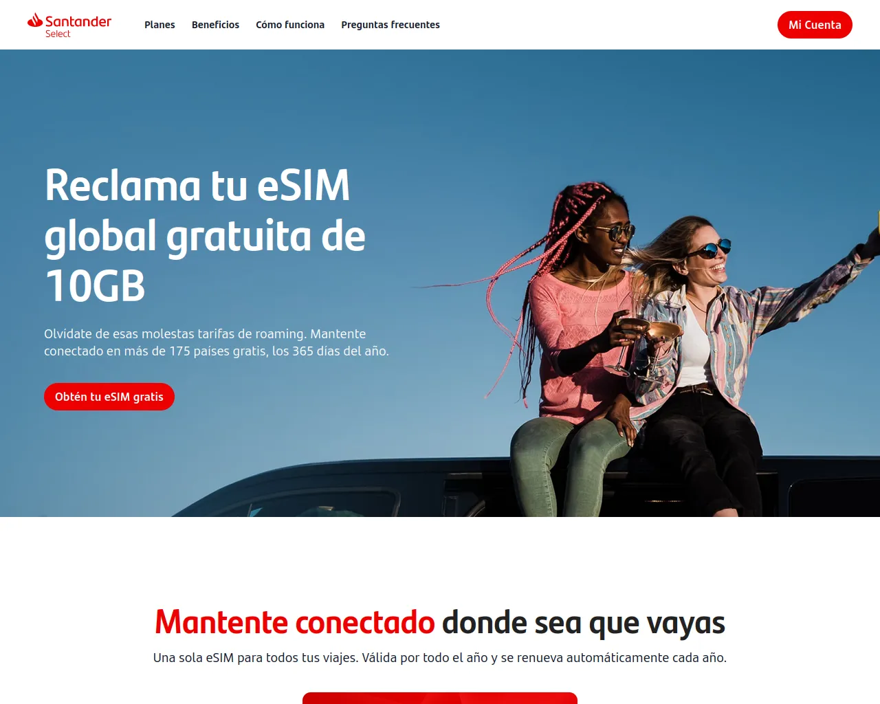 Screenshot of santander-chile-demo.webflow.io