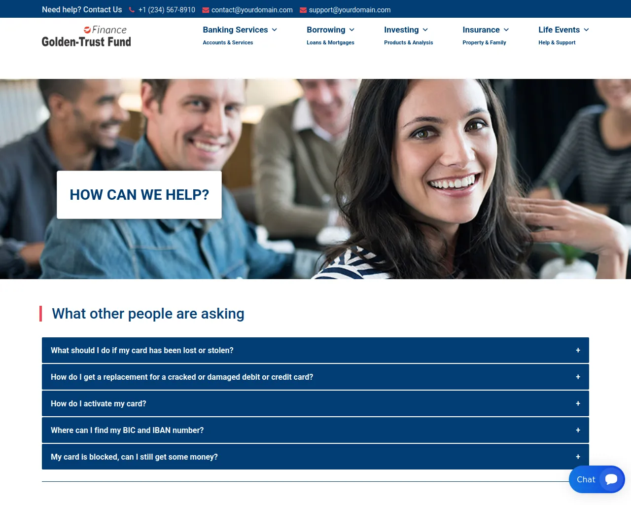 Screenshot of goldentrustfundz.com
