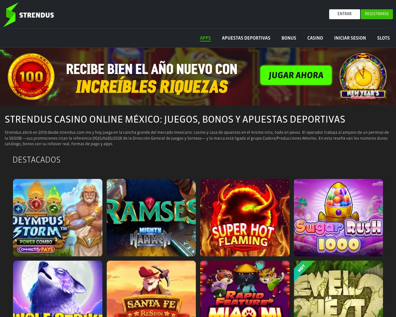 Screenshot of mexstrendus.com