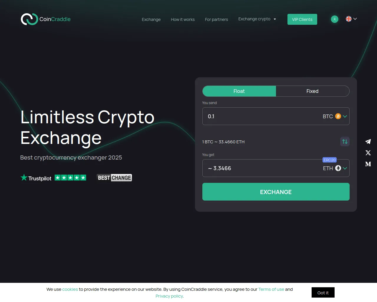 Screenshot of coincradlle.com